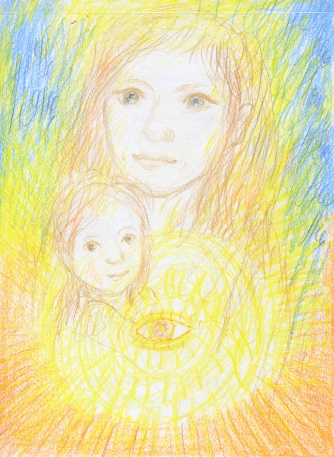 Ольга и Мирушка , ЭнергоПортрет "Свет Мамы и Сына", 2015 г.